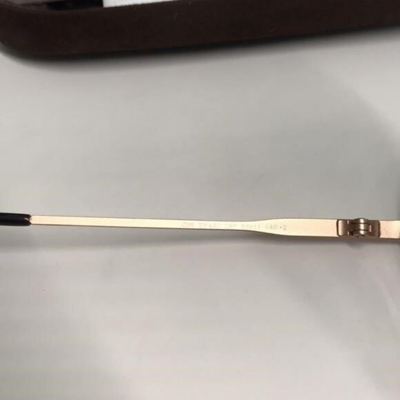 Tom Ford TF450 28P “Cliff” Aviator Sunglasses – Rose Gold / Gradient Blue - Picture 8 of 11